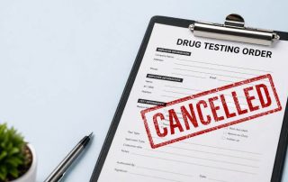 cancelled DOT drug test