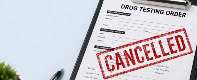 cancelled DOT drug test